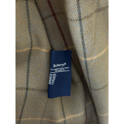 Burberrys trench coat beige wool lining vintage nova check