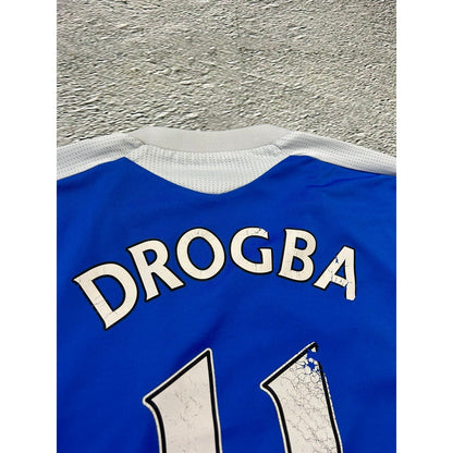 Drogba Chelsea Jersey vintage Adidas blue football 2011 12