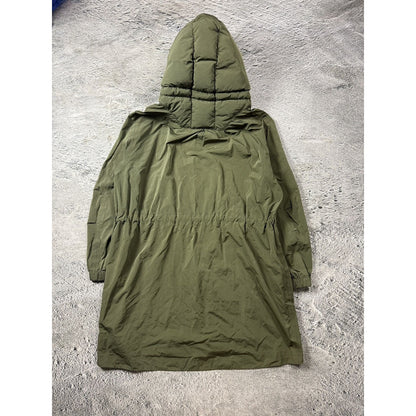 Acne studios khaki light parka puffer hood