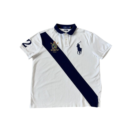 Chief Keef Polo Ralph Lauren vintage big pony white navy