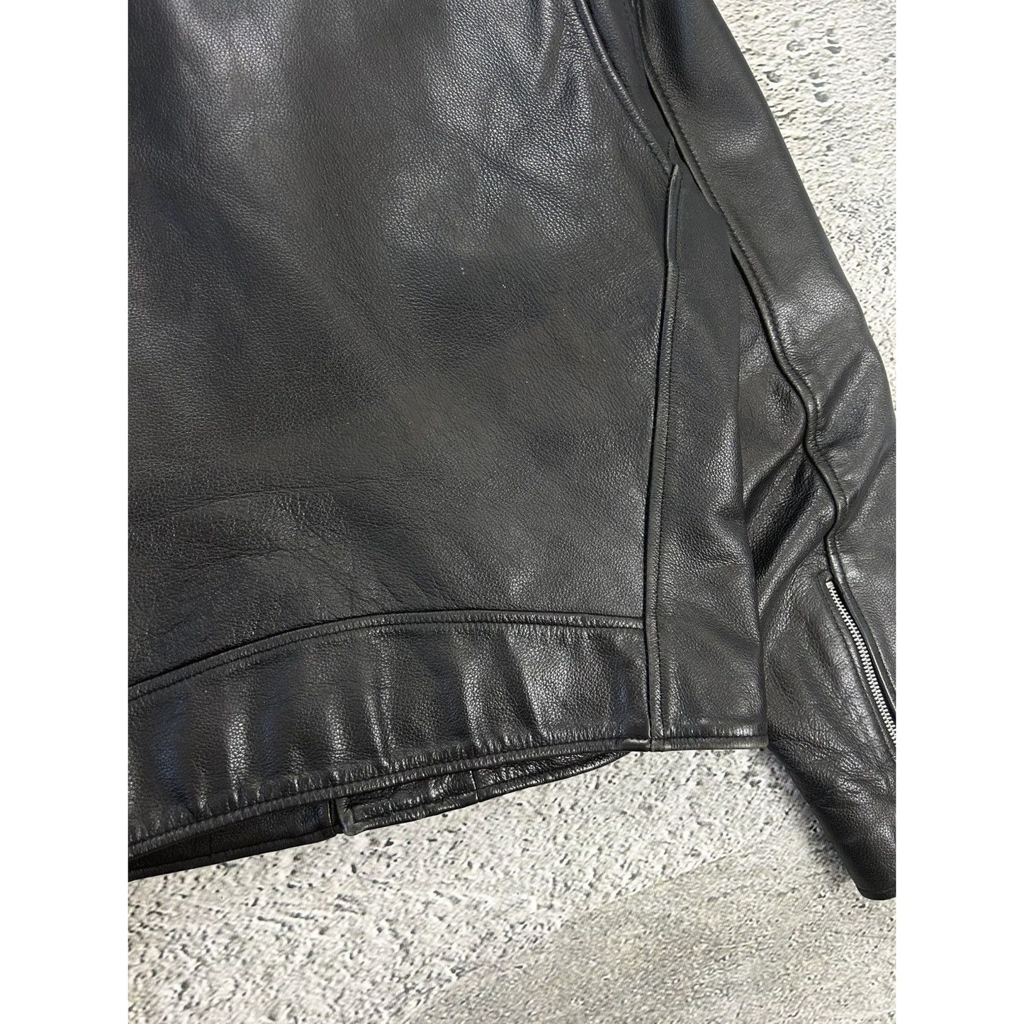 BMW leather Jacket vintage black racing highway Hillbilly