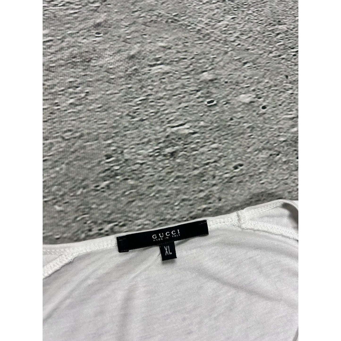 Gucci longsleeve Y2K Tom Ford era white sequin logo