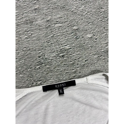 Gucci longsleeve Y2K Tom Ford era white sequin logo