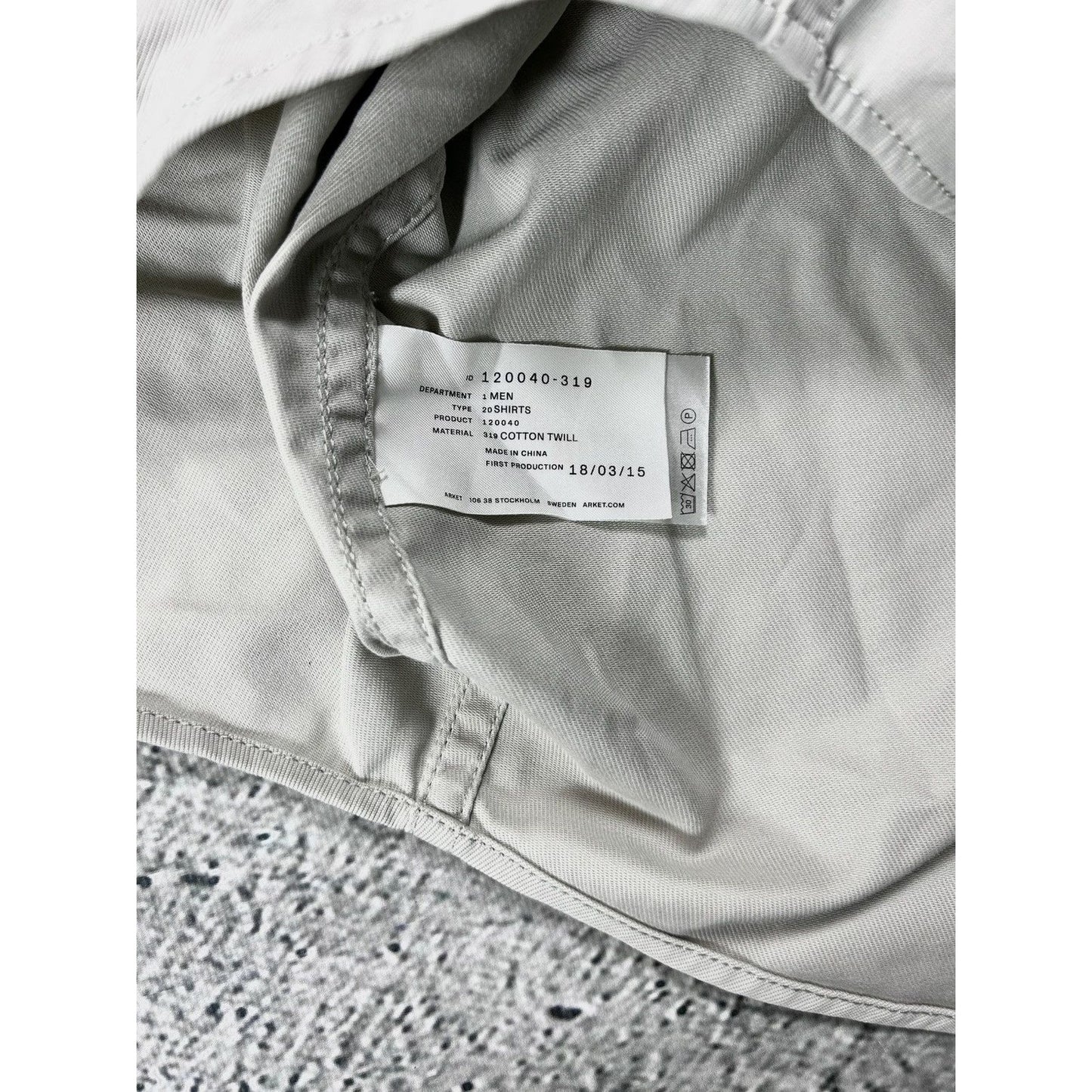 Arket thick shirt beige