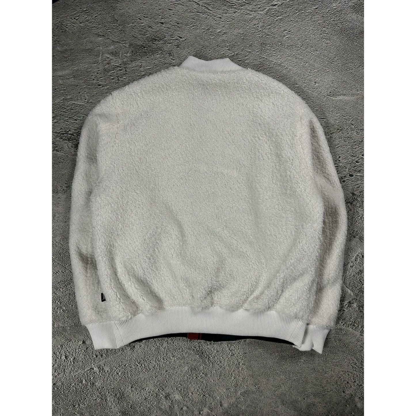 Stussy Sherpa bomber jacket reversible fleece tartan