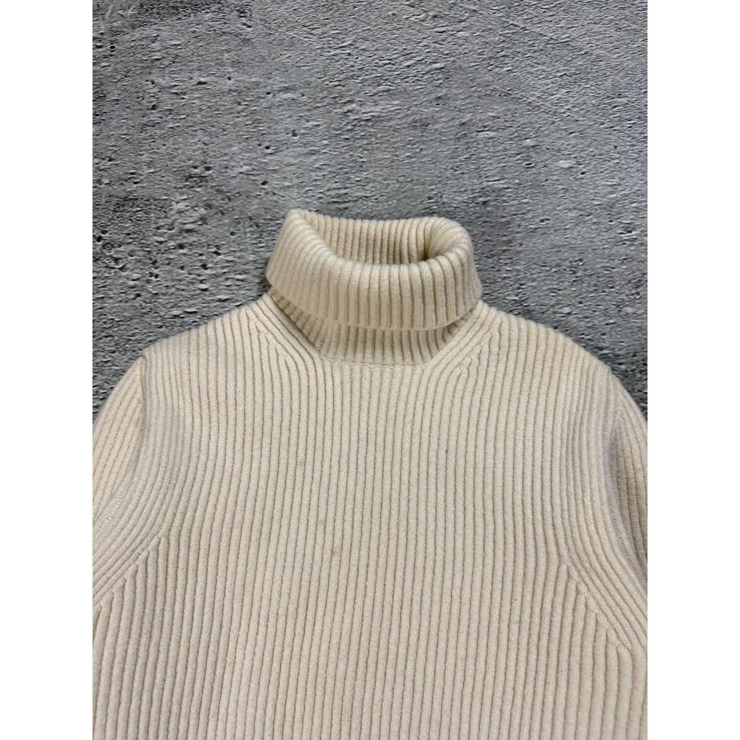 Stone Island wool turtleneck sweater beige knitwear
