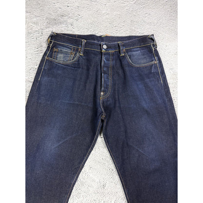 Evisu jeans daicock Heritage big logo letters selvedge denim