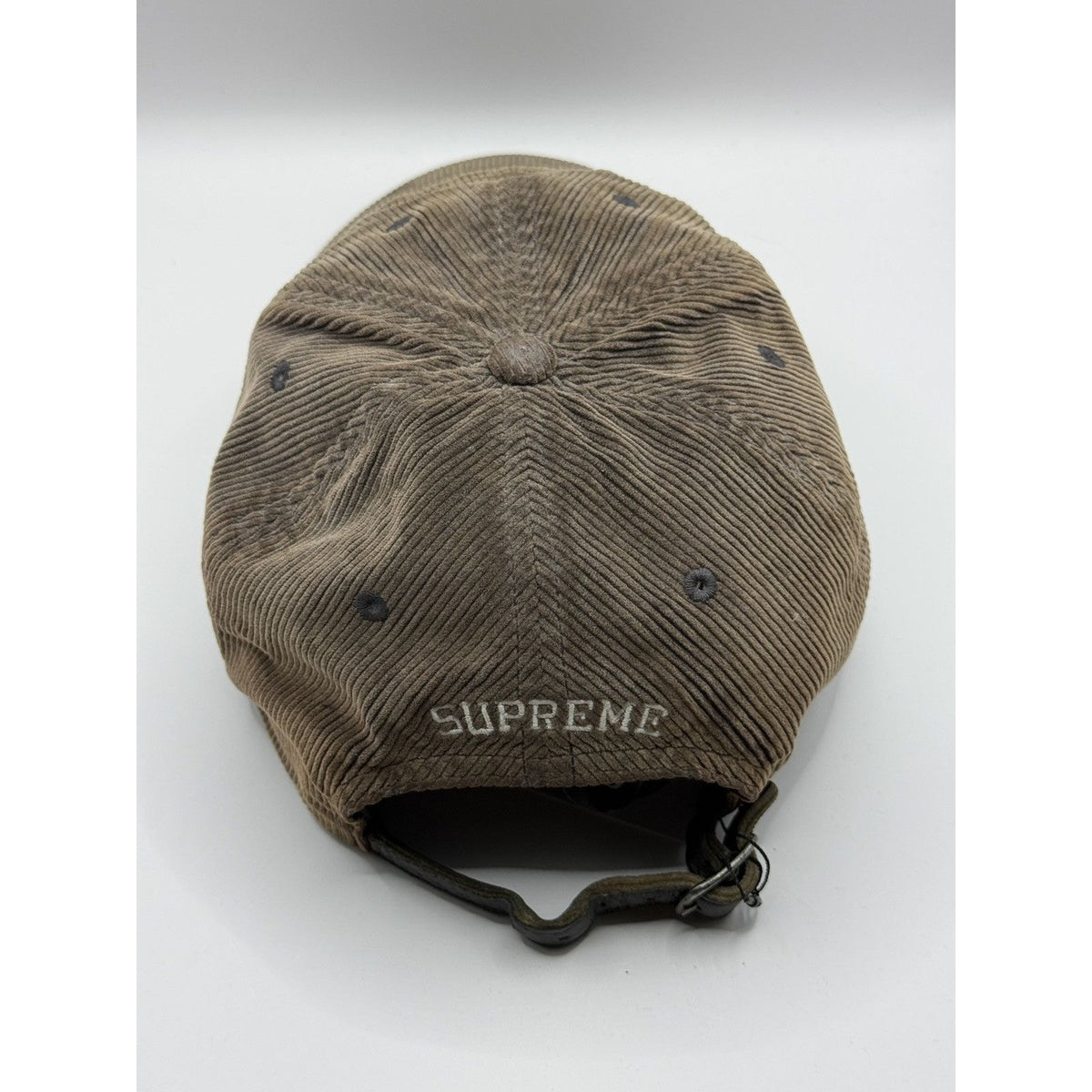 Supreme Loro Piana wool brown cap corduroy