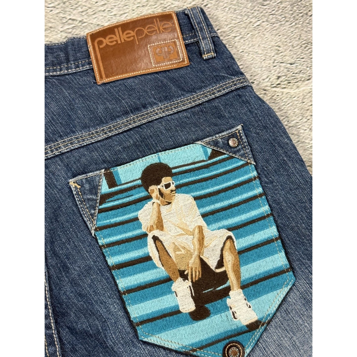 Pelle Pelle vintage jorts shorts denim jeans