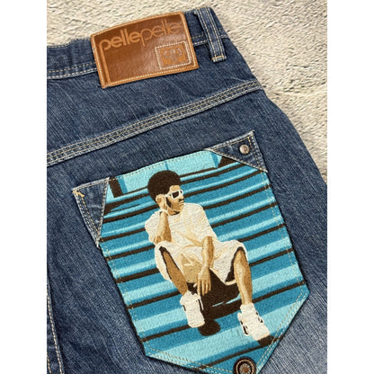 Pelle Pelle vintage jorts shorts denim jeans