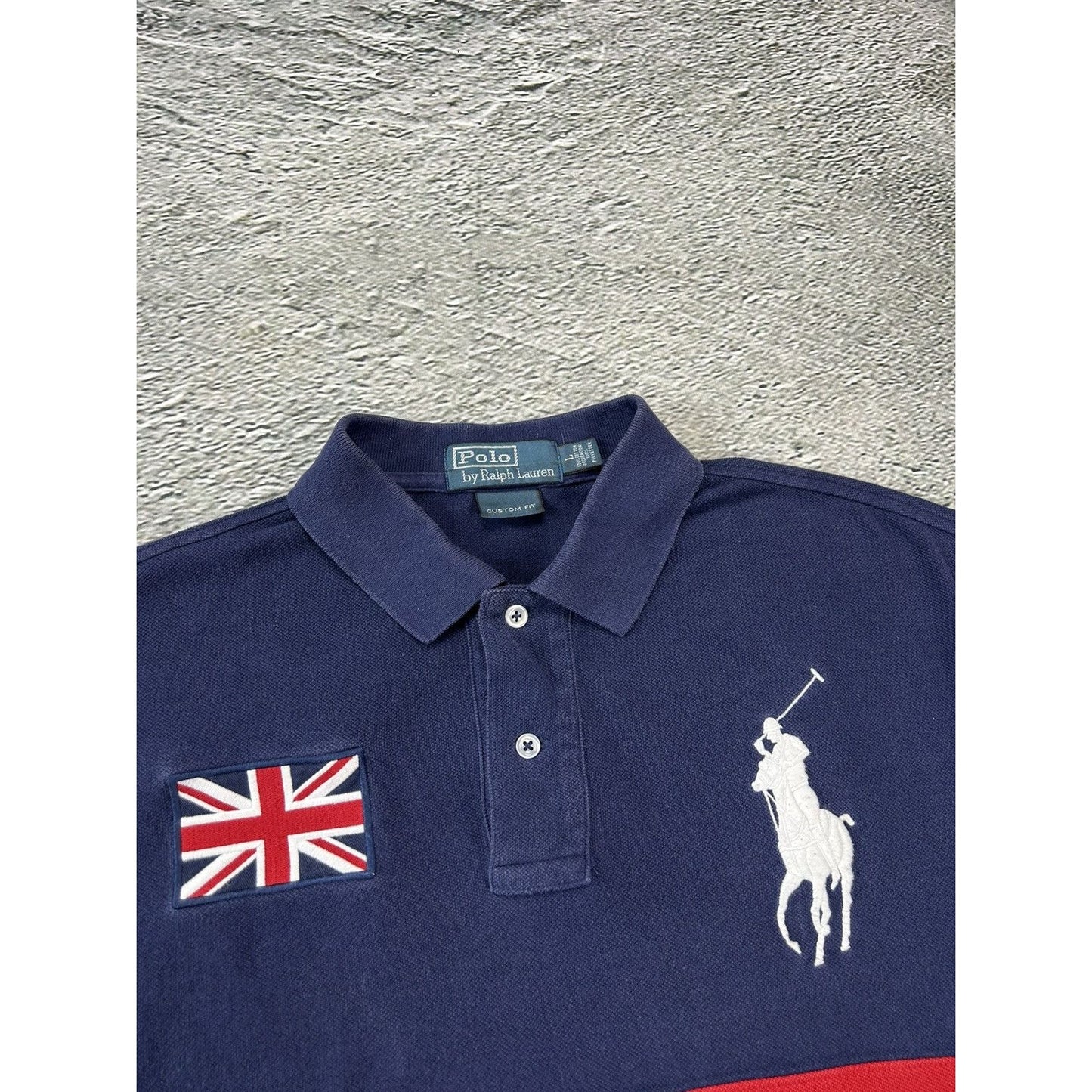 Chief Keef Polo Ralph Lauren Great Britain vintage red navy