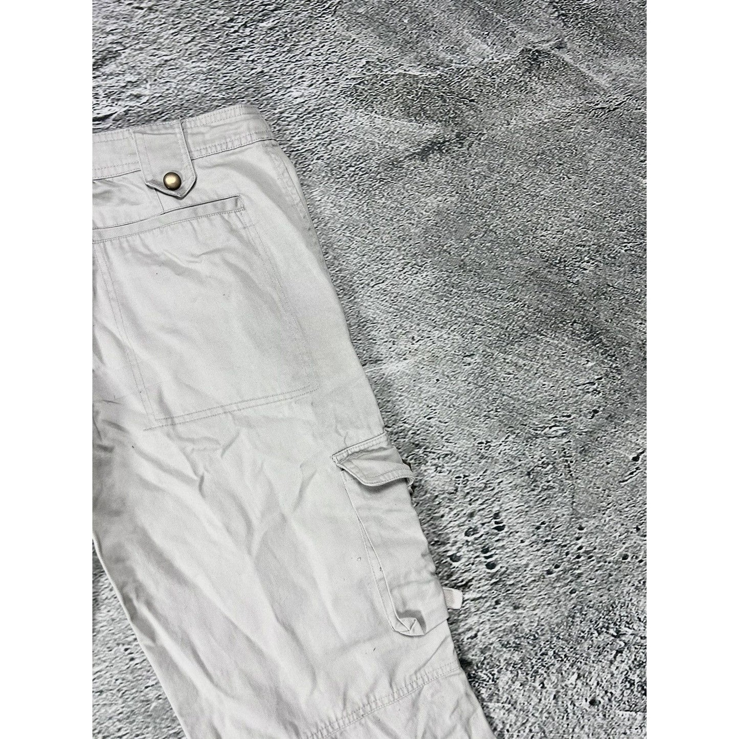Saix vintage cargo pants beige military flared