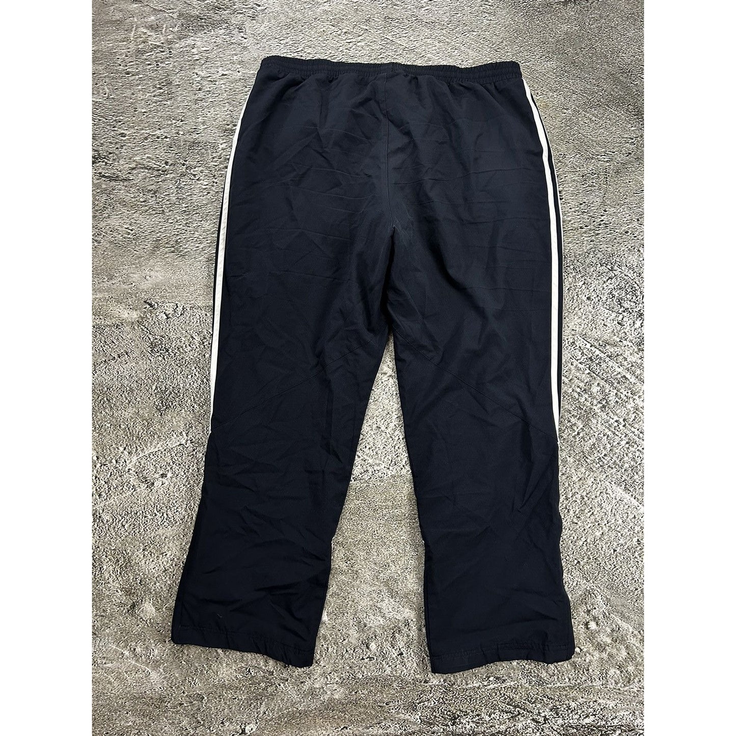 Adidas vintage navy nylon track pants baggy small logo 2000s