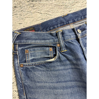Evisu jeans vintage fisherman seagull logo selvedge denim