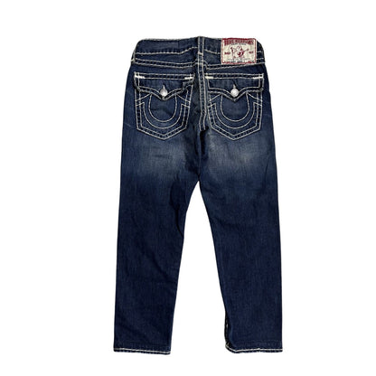 True Religion Blue jeans thick stitching Ricky