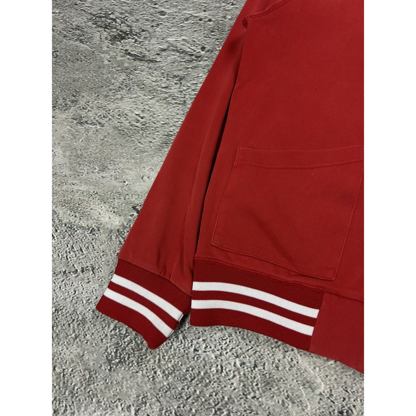 Evisu Mighty varsity jacket red big logo zip sweatshirt