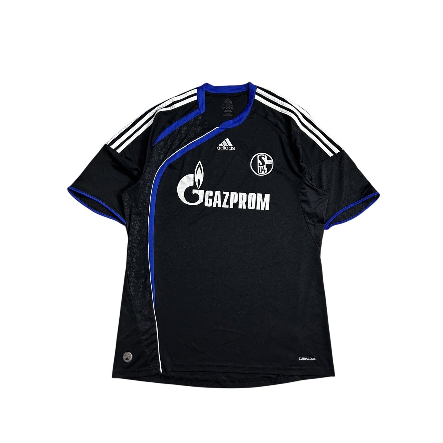 Schalke 04 2008/2009 vintage Adidas Jersey black Gazprom