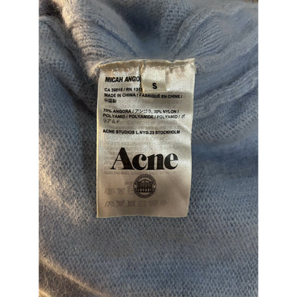 Acne Studios Micah Angora PSS13 sweater baby blue vintage