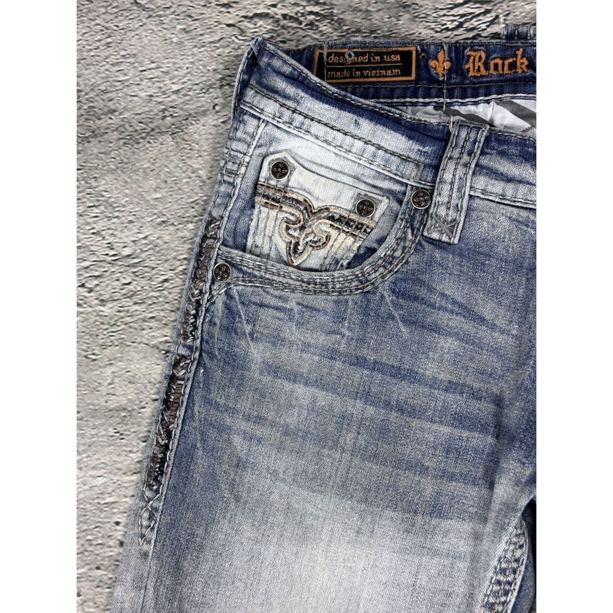 Rock Revival Povey vintage light blue jeans Y2K