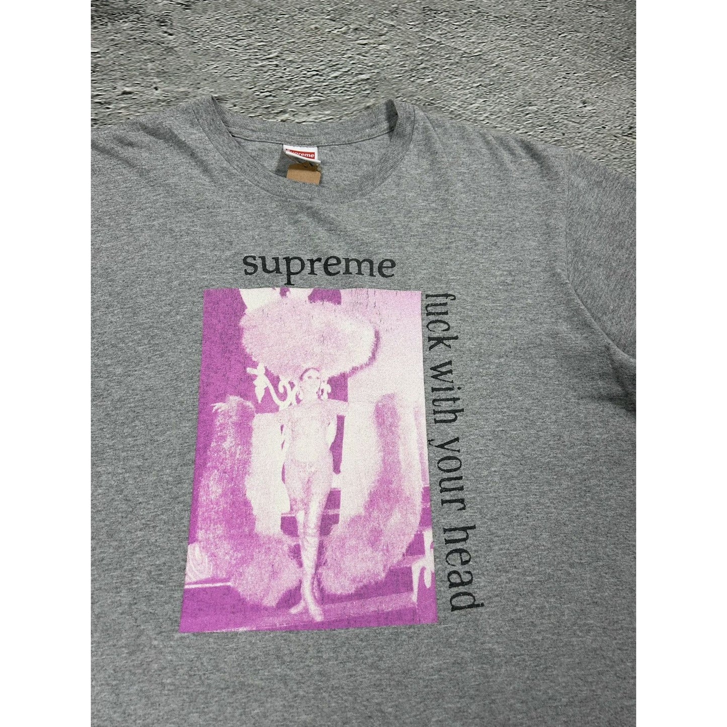 Supreme “Fuck With Your Head” T-shirt Grey Tee Young Czuux