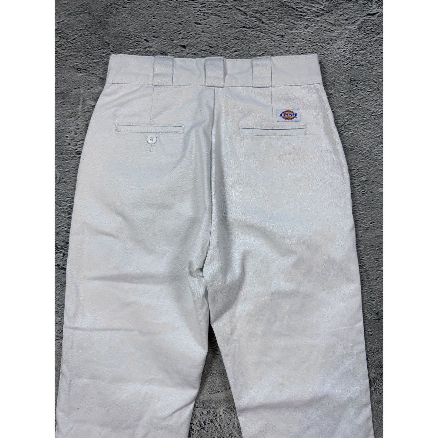 Dickies white pants workwear vintage straight fit