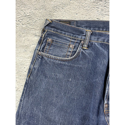 Evisu daicock vintage denim pants white blue Y2K