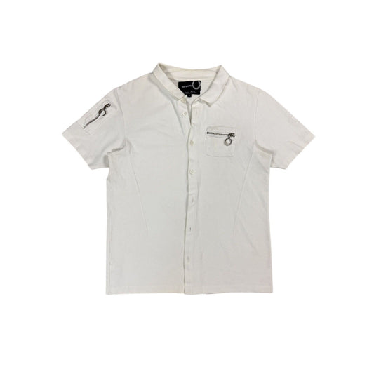 Raf Simon x Fred Perry button up Polo white