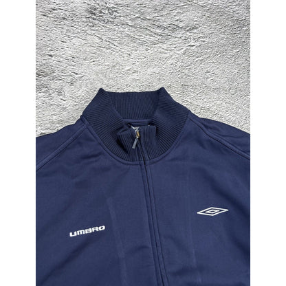 Umbro vintage track jacket zip sweatshirt navy big logo Y2K