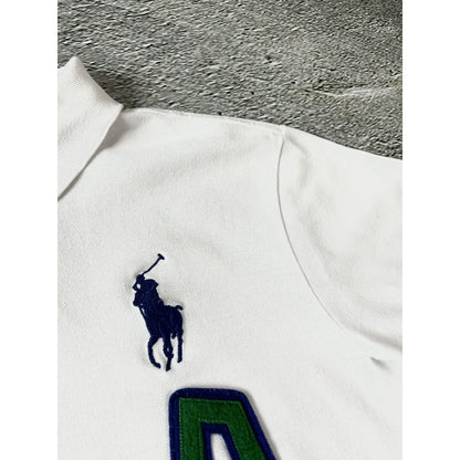 Chief Keef Polo Ralph Lauren vintage white polo USA T-shirt big pony