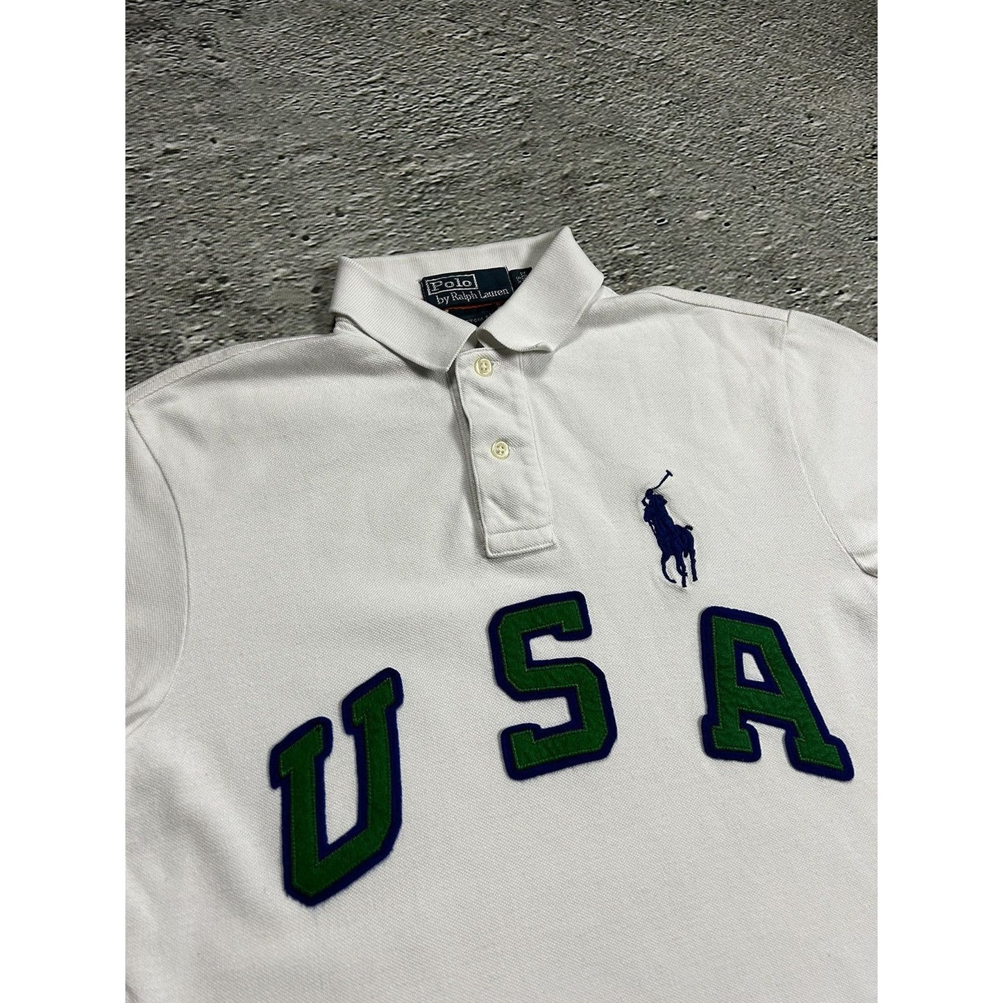 Chief Keef Polo Ralph Lauren vintage white USA big pony