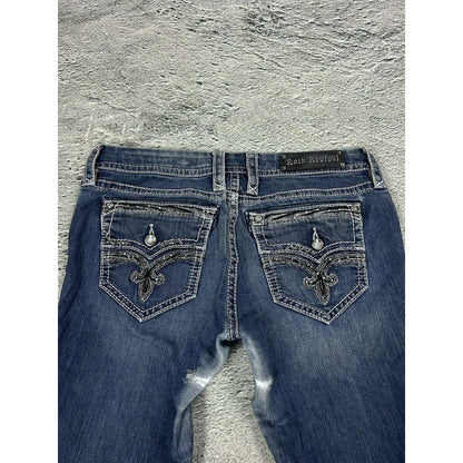 Rock Revival vintage blue jeans Y2K flared