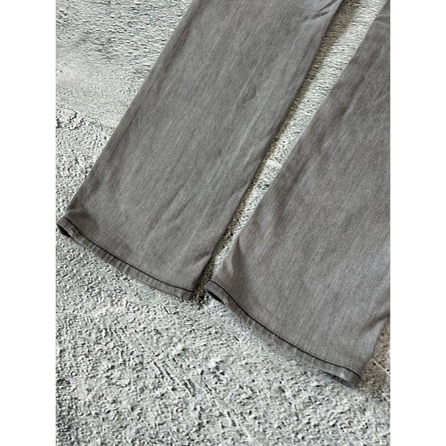 True Religion grey jeans black contrast stitching Billy Y2K