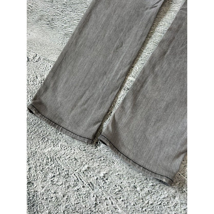 True Religion grey jeans black contrast stitching Billy Y2K