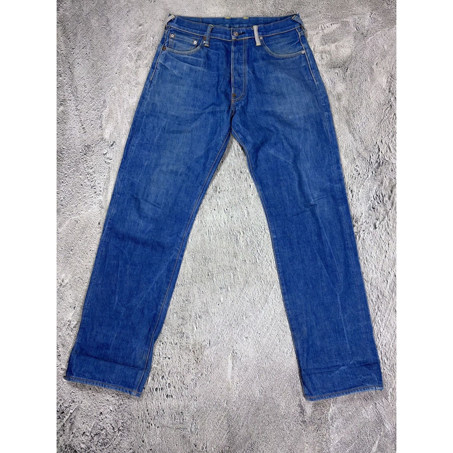 Evisu Heritage jeans vintage big logo selvedge denim blue