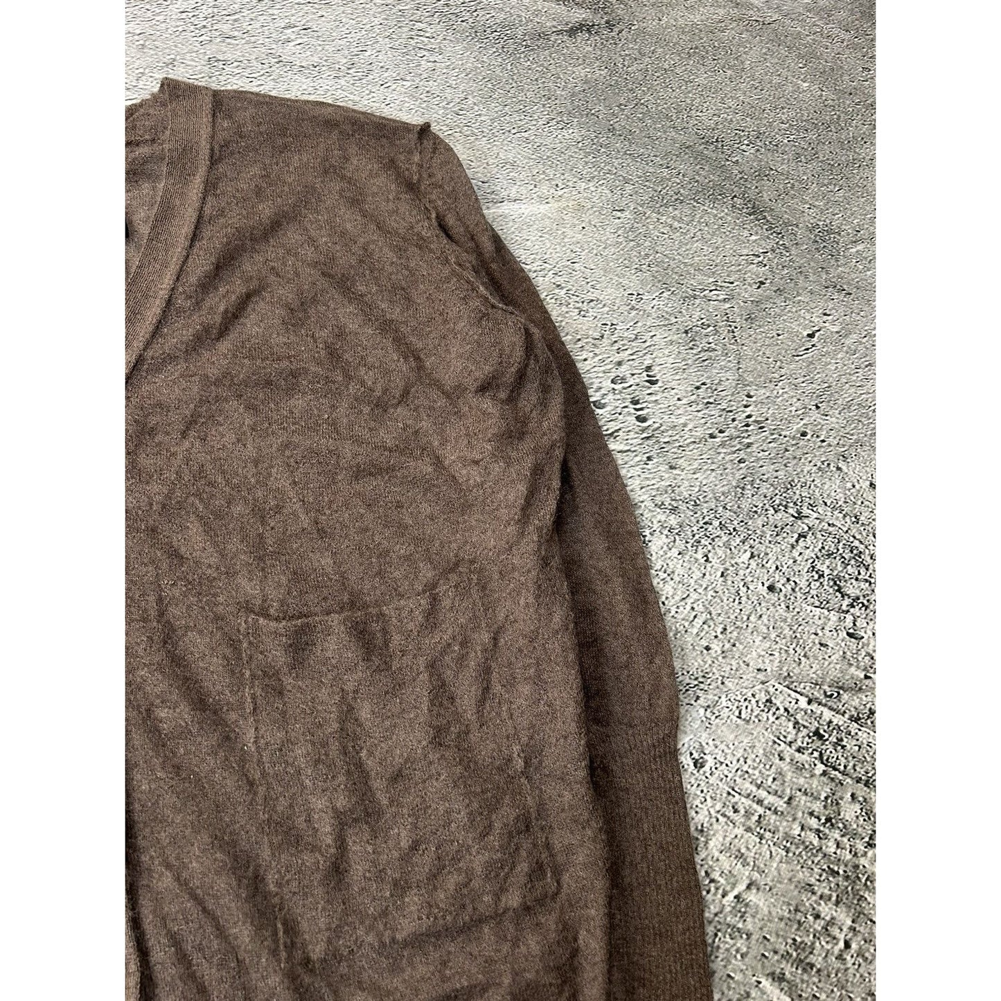 Isabel Benenato cardigan mohair brown button up sweater AW18