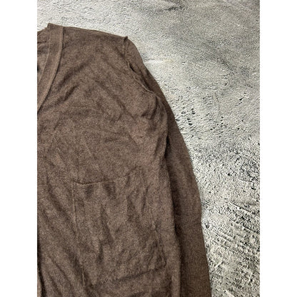 Isabel Benenato cardigan mohair brown button up sweater AW18