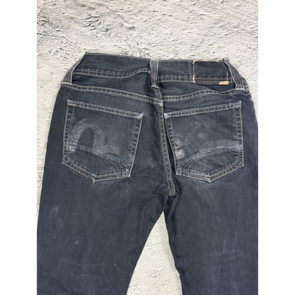 Evisu x Puma vintage black jeans black seagulls straight