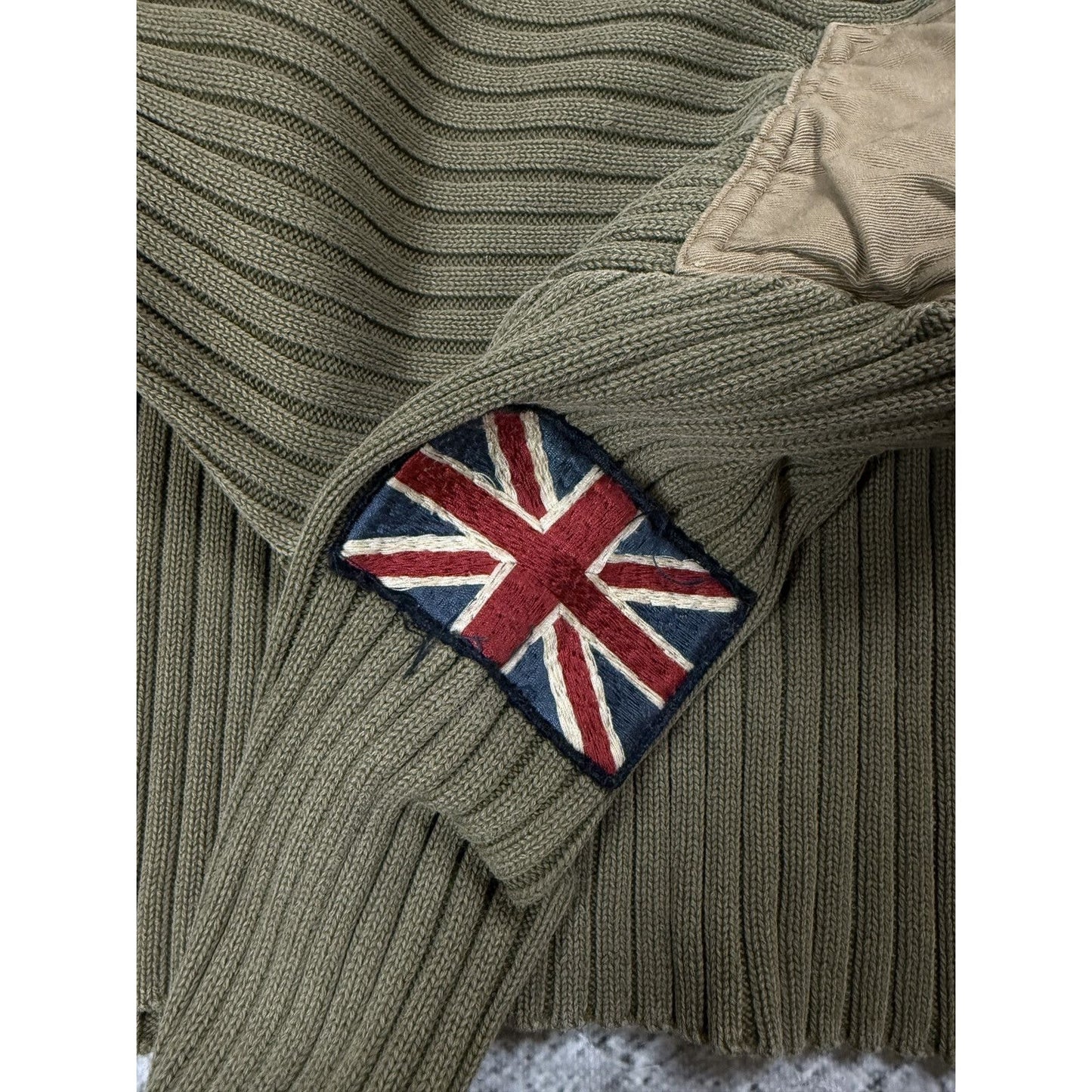 Polo Ralph Lauren vintage sweater USA flag military cargo