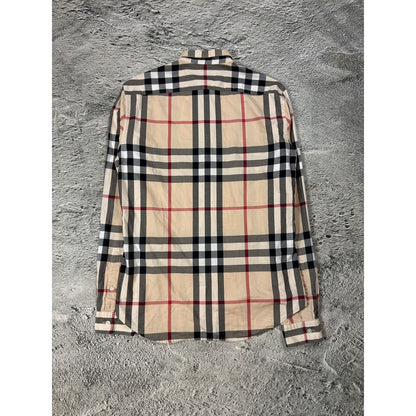 Burberry Brit Nova check monogram long sleeve shirt