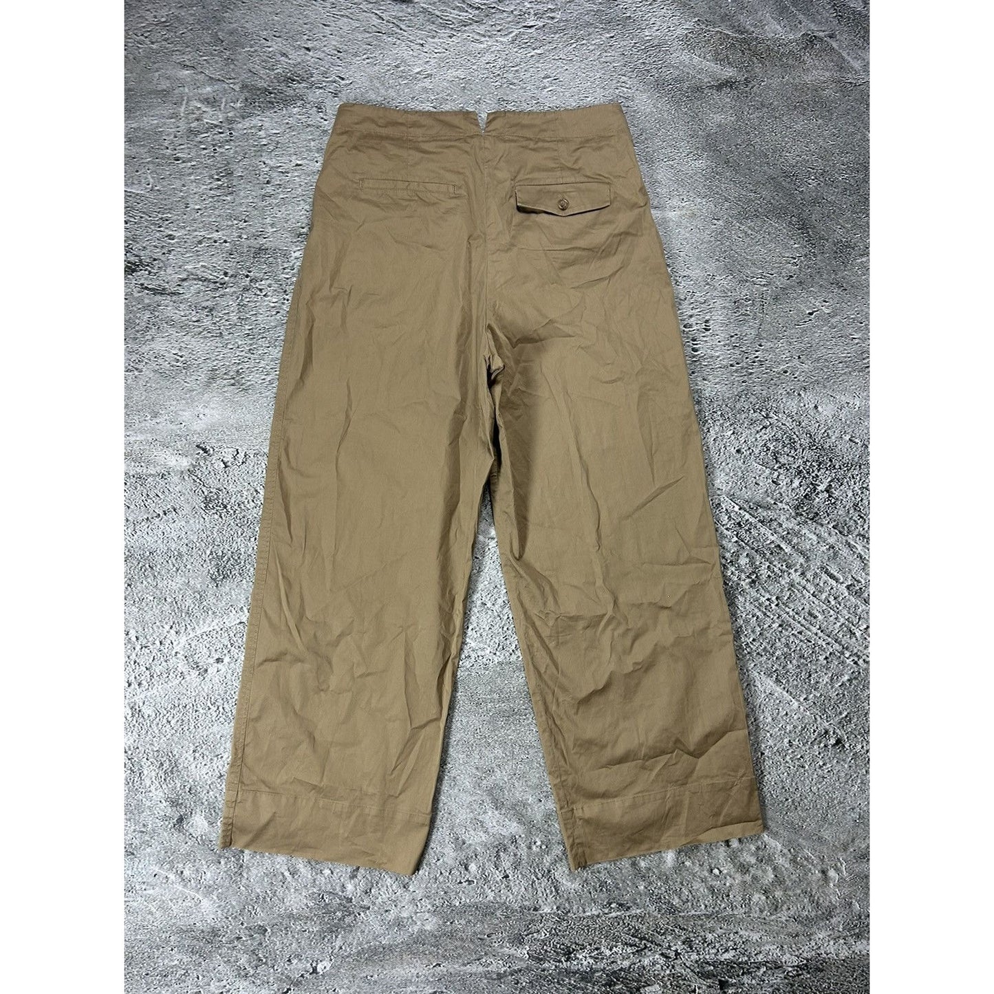 Arket cotton wide leg trousers baggy brown