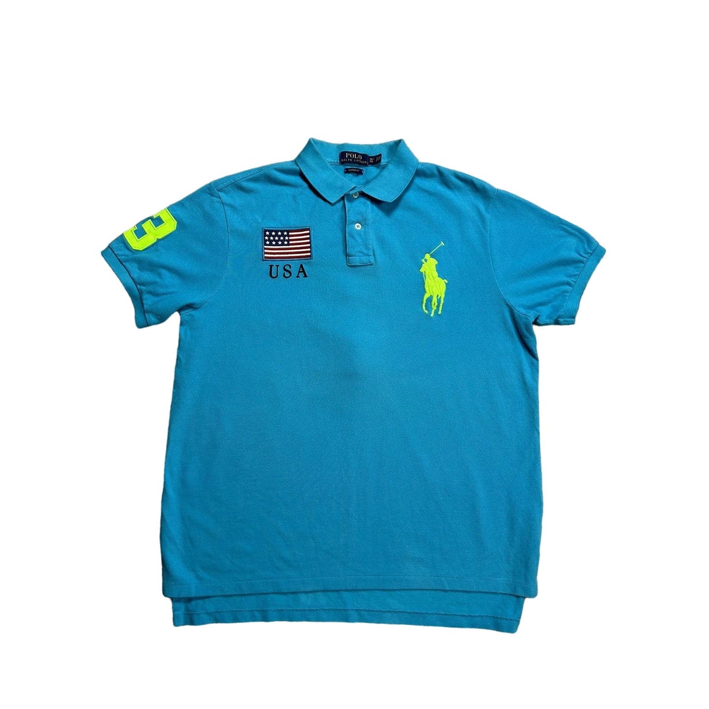 Polo Ralph Lauren USA Polo T-shirt Chief Keef vintage flag