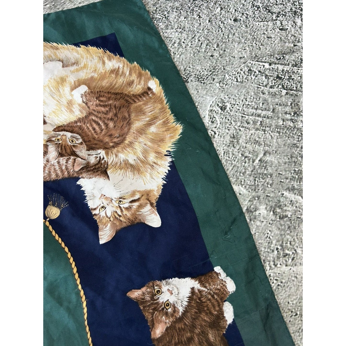 Vintage scarf cats fullprint shawl