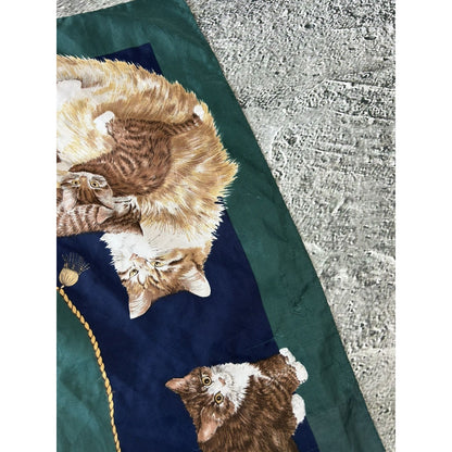 Vintage scarf cats fullprint shawl