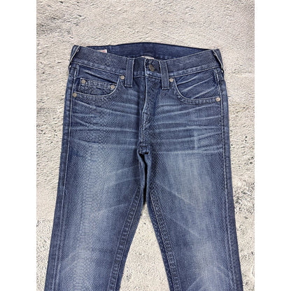 True Religion Rocco jeans vintage denim pants slim snakeskin