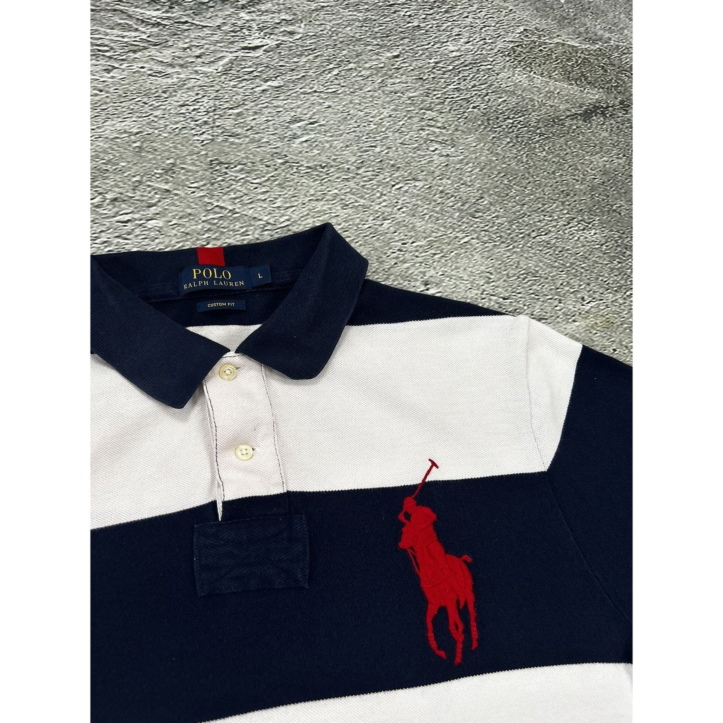 Chief Keef Polo Ralph Lauren vintage big pony USA white navy