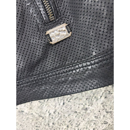 Diesel Vintage Leather asymetric black Jacket Avant Garde