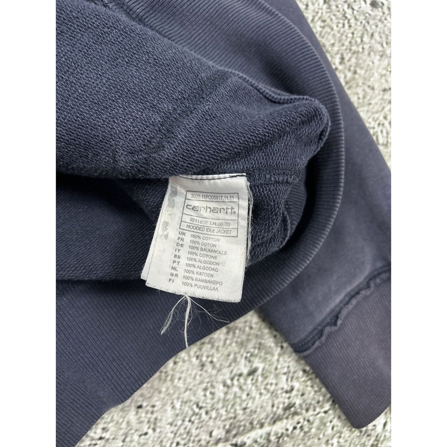 Carhartt vintage zip hoodie navy