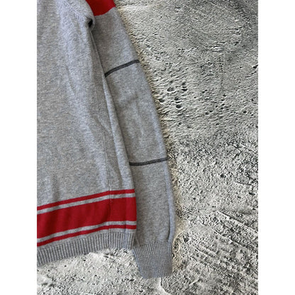 Diesel vintage sweater grey red Y2K big logo