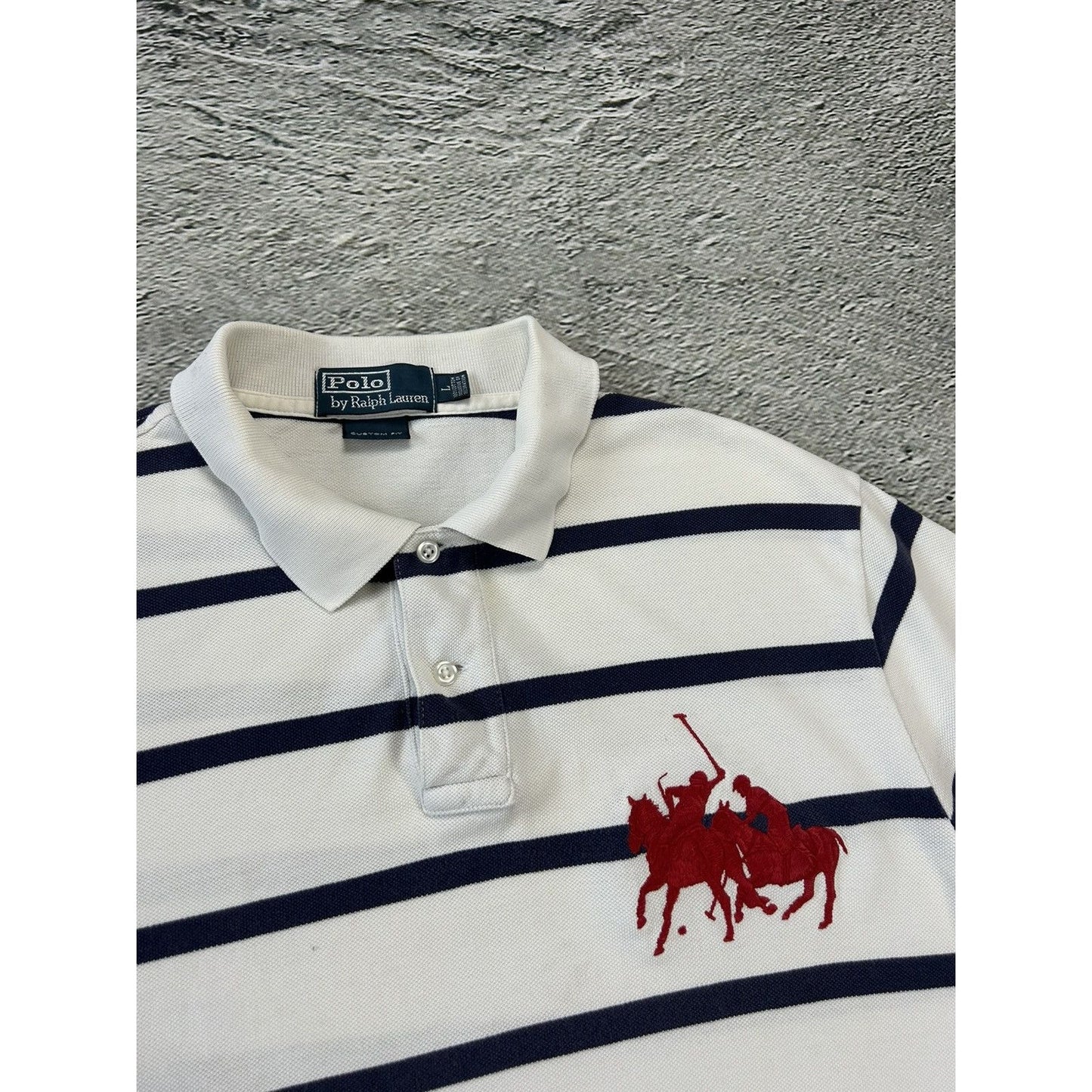 Chief Keef Polo Ralph Lauren vintage big pony white navy