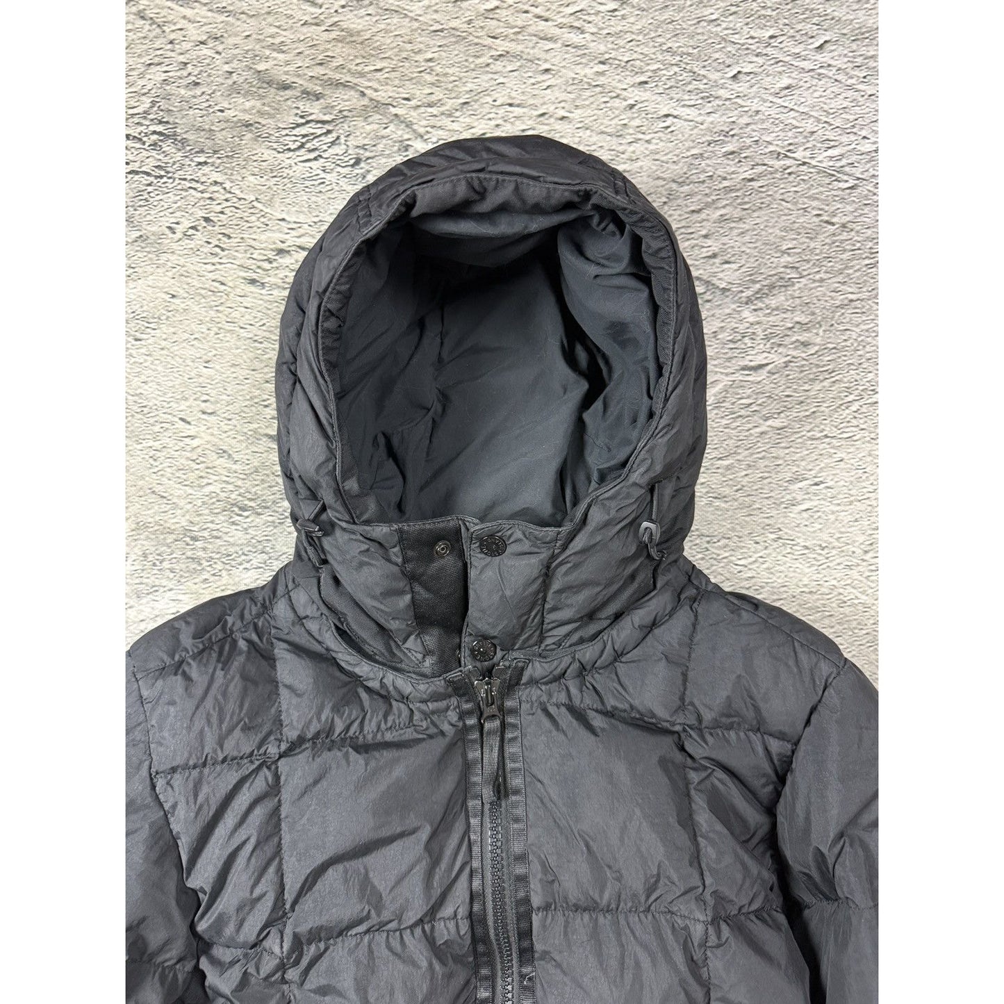 Stone Island puffer jacket Crinkle Reps NY down Black badge